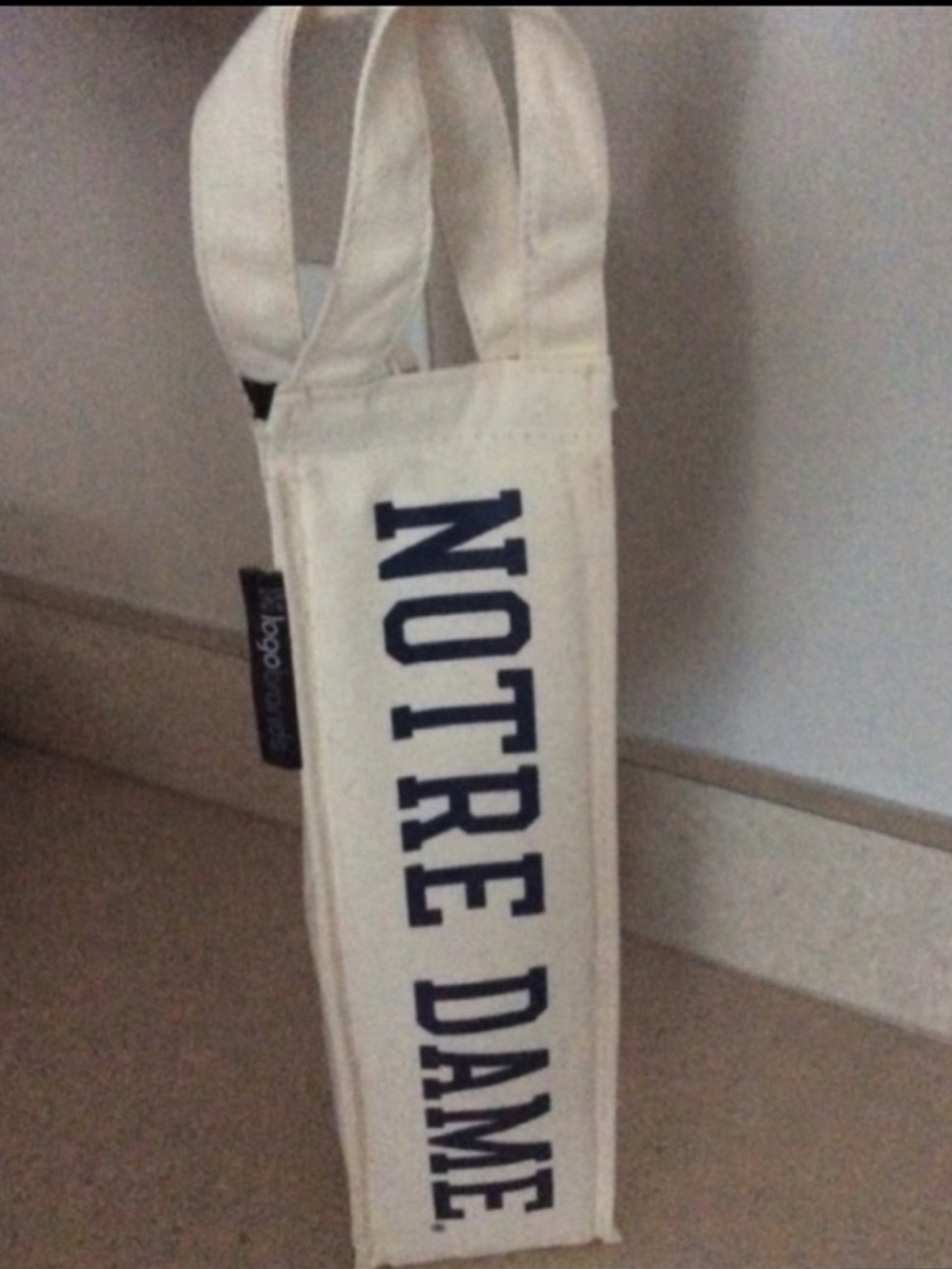 NWOT Notre Dame Canvas Wine Tote🍷